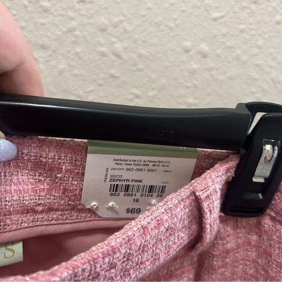 Ryegrass Zephyr Pink Tweed High Rise Shorts NWT Size 16 - Picture 7 of 7